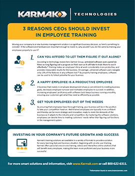 3 Reasons to Invest in Training